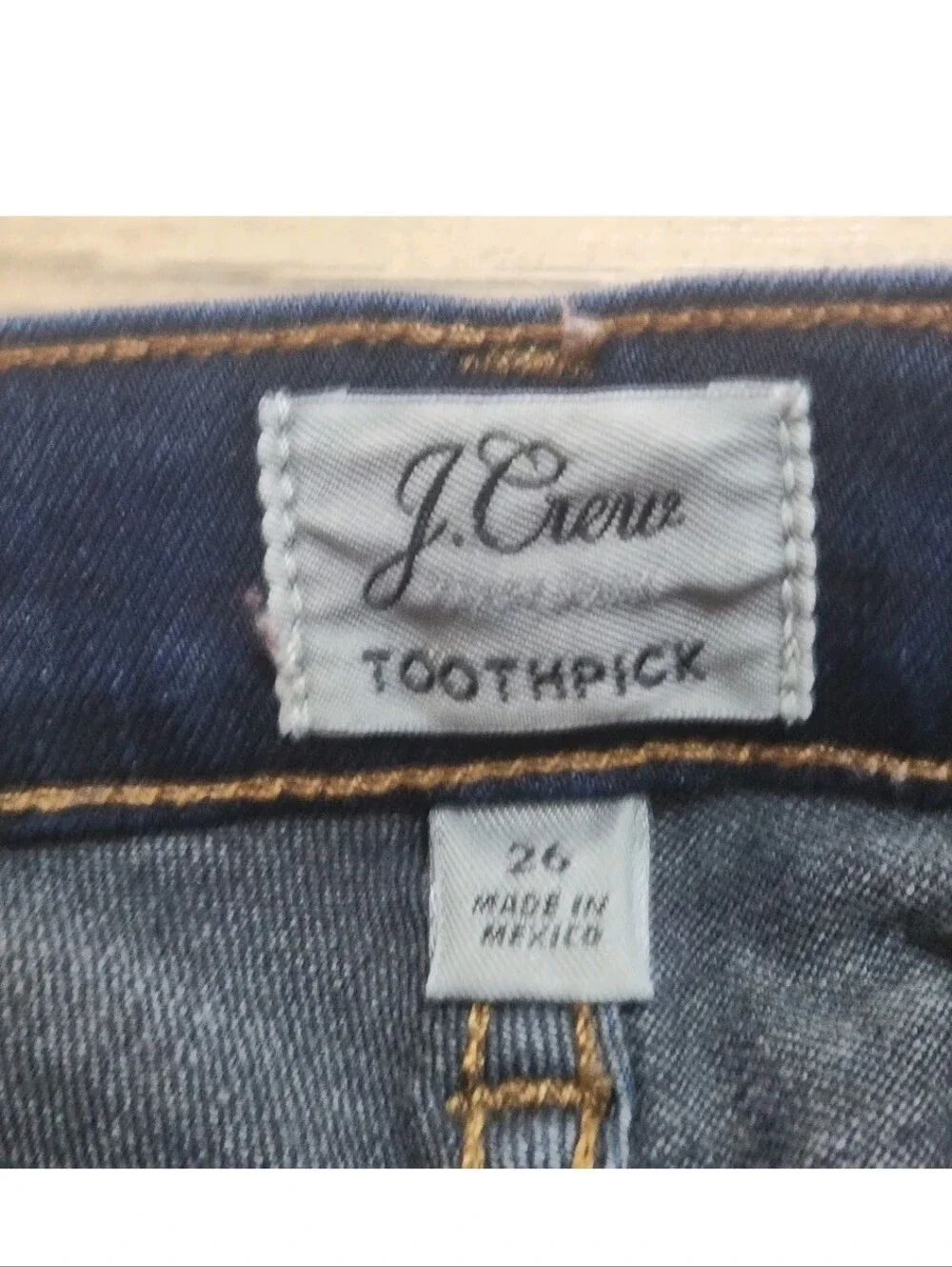 J.Crew Jeans Women's Blue Denim Toothpick Skinny Size 26